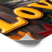 Woodland Blues: Rustieke Serenade van de Leeuw Poster (Hoek)