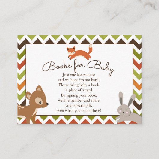 Woodland Boeken voor Baby Insert - Boek Aanvraag Informatiekaartje (Voorkant)