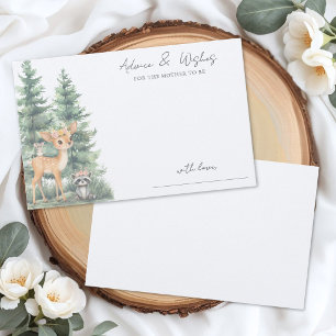 Woodland Boho Baby Shower Advieskaart