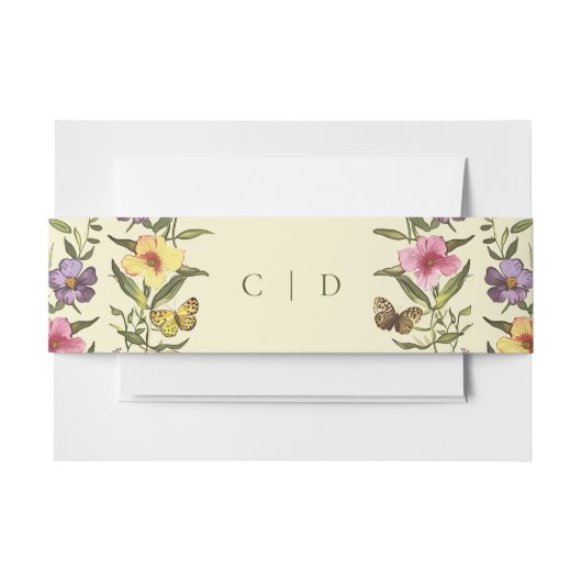 Woodland Boho  Botanische Wildflower bruiloft Uitnodigingen Wikkel (Voorkant Voorbeeld)