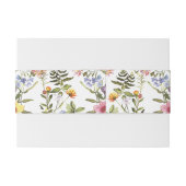 Woodland Boho  Botanische Wildflower bruiloft Uitnodigingen Wikkel (Achterkant Voorbeeld)