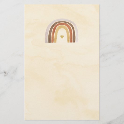 Woodland Boho Rainbow Raad die zei dat het een spe (Achterkant)