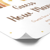 Woodland Boho Rainbow Raad eens hoeveel Poster er  (Hoek)