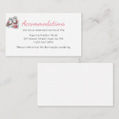 Woodland Boho Rustic Owl Wedding Accommodations Informatiekaartje (Voorkant / Achterkant)