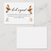 Woodland Book Request Book Book for Baby Insert Ka Notitiekaartje (Voorkant / Achterkant)