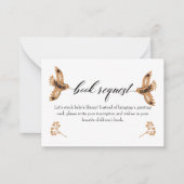 Woodland Book Request Book Book for Baby Insert Ka Notitiekaartje (Voorkant)