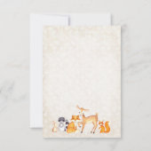 Woodland Book Request Card, Boeken voor Baby Kaart (Achterkant)