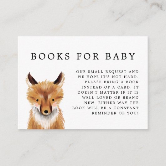 Woodland Book Request Enclosure Kaart (Voorkant)