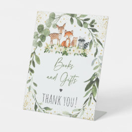 Woodland Books & Gifts Baby shower Reclamebord Met Voetstuk