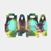 Woodland bos vrienden baby fox bedankdoosjes (Uitgevouwen)