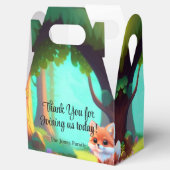 Woodland bos vrienden baby fox bedankdoosjes (Geopend)