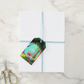 Woodland bos vrienden leuke baby vos cadeaulabel (Met Touw)