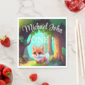 Woodland bos vrienden leuke baby vos servet (Insitu)