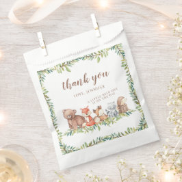 Woodland bosdieren baby jongen douche gunst tassen bedankzakje