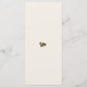 Woodland Botanical Genderneutraal Baby shower Menu (Achterkant)