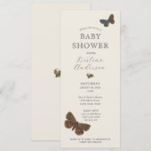 Woodland Botanical Geslacht Neutraal Baby Kaart (Voorkant / Achterkant)