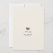 Woodland Botanical Geslacht Neutraal Baby Kaart (Achterkant)