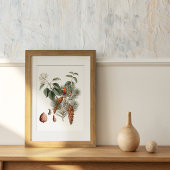 Woodland Botanical – Pine Cone and Berry  Poster