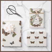 Woodland  Botanisch Baby shower Inpakpapier Vel