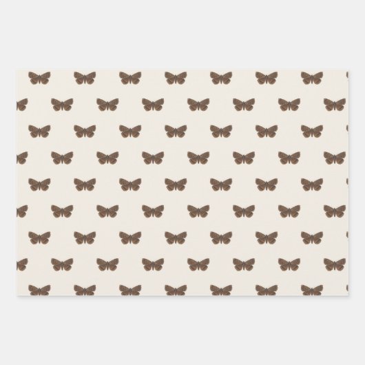 Woodland  Botanisch Baby shower Inpakpapier Vel (Voorkant 3)