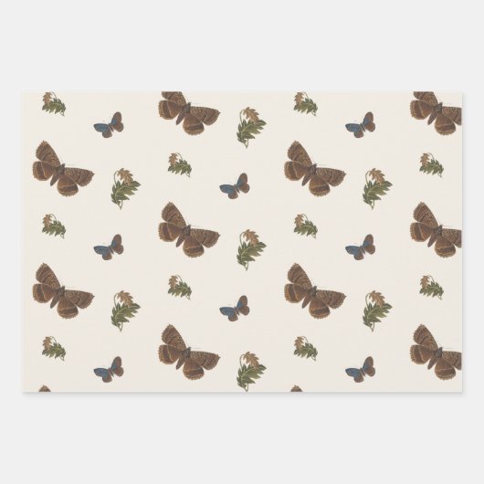 Woodland  Botanisch Baby shower Inpakpapier Vel (Voorkant)