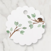 Woodland Boy Baby shower Bedankjes Labels (Achterkant)