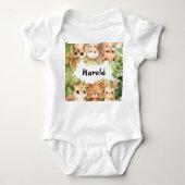 Woodland Boy Baby shower Romper (Voorkant)