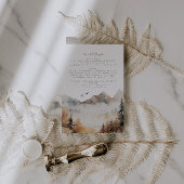 Woodland bruiloft details invoegen Kaart