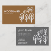 Woodland - Bruin (996633) Visitekaartje (Voorkant / Achterkant)