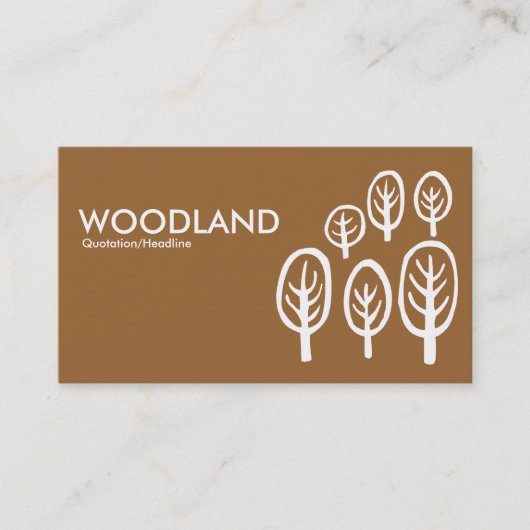 Woodland - Bruin (996633) Visitekaartje (Voorkant)