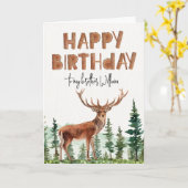 Woodland Buck Boys "Happy Birthday" Kaart (Gele Bloem)