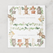 Woodland Buffet Food Labels Plaatskaartje (Buitenkant ongevouwen)