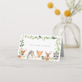 Woodland Buffet Food Labels Plaatskaartje
