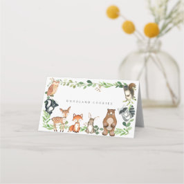 Woodland Buffet Food Labels Plaatskaartje