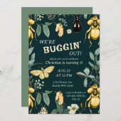 Woodland Bug Forest Verjaardag Kaart (Voorkant / Achterkant)