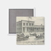 Woodland Building, Yolo County boerderij Magneet (Voorkant / Achterkant)