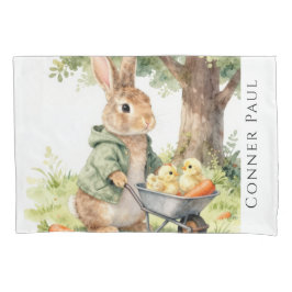Woodland Bunny Baby Shower Gift Kussensloop