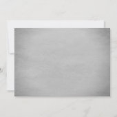 Woodland Bunny Baby shower | Grijze uitnodiging (Achterkant)