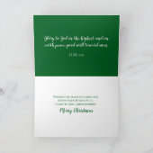 Woodland Bunny Christelijke Schrift Verse Kerst Feestdagen Kaart (Binnen)