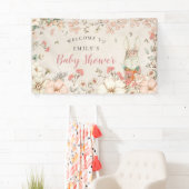  Woodland Bunny Girl Welcome Baby shower Spandoek (Insitu)