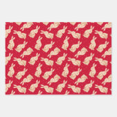 Woodland Bunny Kerst inpakpapier (Voorkant 2)