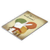 Woodland Bunny met eikel Notitieboek (Linkerzijde)