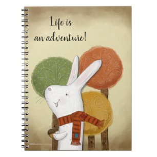 Woodland Bunny met eikel Notitieboek