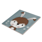 Woodland Bunny Portrait Tegeltje (Zijkant)