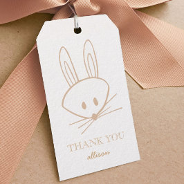 Woodland Bunny Rabbit Custom Gift Labels Cadeaulabel