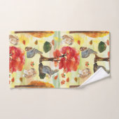 Woodland Bunny Rabbit Waterverf Bad Handdoek (Handdoek)