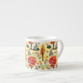 Woodland Bunny Rabbit Waterverf Espresso Kop (Voorkant rechts)