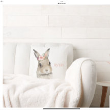 Woodland Bunny Rabbit Waterverf Persoonlijke naam