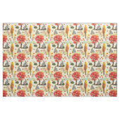 Woodland Bunny Rabbit Waterverf Stof (Fat Quarter)
