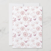 Woodland Butterflies & Heart Fairy Eerste verjaard Kaart (Achterkant)